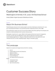 Preview of the WashU Olin Business Case Study