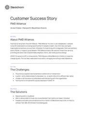 Preview of the PMD Alliance Case Study