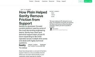 Preview of the Sanity Case Study