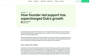 Preview of the Dub Case Study