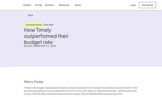 Preview of the Timely Case Study