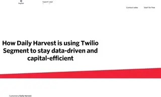 Preview of the Daily Harvest Case Study
