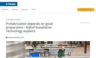 Preview of the Nijhof Installation Technology Case Study