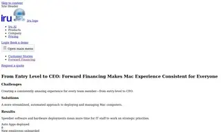 Preview of the Forward Financing Case Study