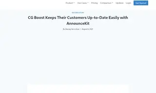 Preview of the CG Boost Case Study