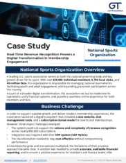Preview of the National Sports Organization Case Study