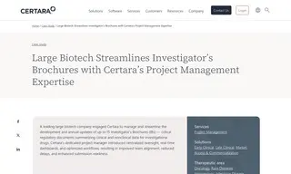 Preview of the Large Biotech Company Case Study