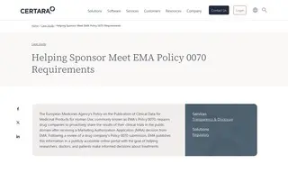 Preview of the European Medicines Agency Case Study