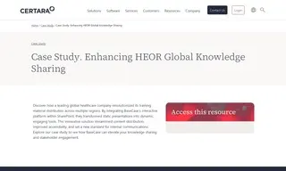 Preview of the Health Economics and Outcomes Research (HEOR) Case Study