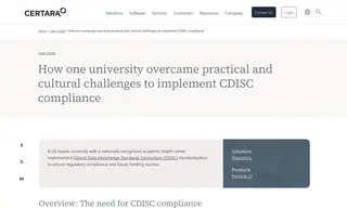 Preview of the Clinical Data Interchange Standards Consortium (CDISC) Case Study