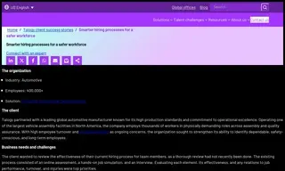 Preview of the Leading Global Automotive Manufacturer Case Study