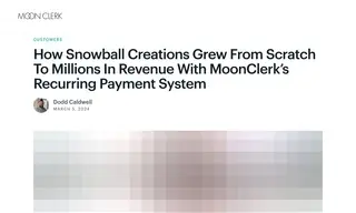 Preview of the Snowball Creations Case Study