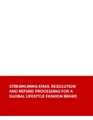 Preview of the Leading Global Lifestyle Fashion Brand Case Study