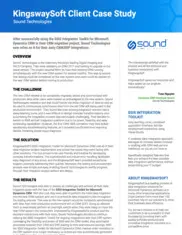 Preview of the Sound Technologies Case Study