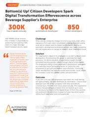 Preview of the Large Beverage Supplier's Enterprise Case Study