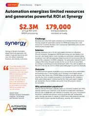 Preview of the Synergy Case Study