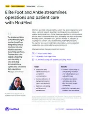 Preview of the Elite Foot and Ankle Case Study