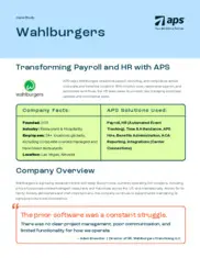 Preview of the Wahlburgers Case Study