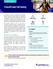 Preview of the FrenchCreek Fall Safety Case Study