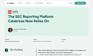 Preview of the Calabrese Consulting Case Study