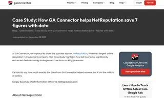 Preview of the NetReputation Case Study