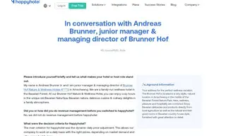 Preview of the Natur- & Wellness Hotels Brunner Hof Case Study