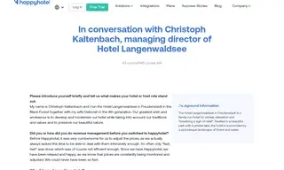 Preview of the Hotel Langenwaldsee Case Study