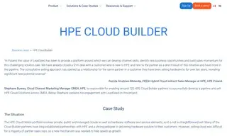 Preview of the HPE Case Study