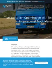 Preview of the International Truck Manufacturer Case Study