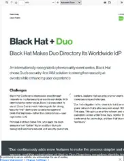 Preview of the Black Hat Case Study