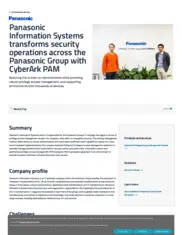 Preview of the Panasonic  Information Systems Case Study