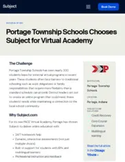 Preview of the Portage Township Schools Case Study