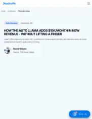 Preview of the The Auto Llama Case Study
