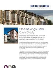 Preview of the One Savings Bank Case Study
