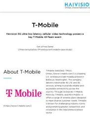 Preview of the T-Mobile Case Study