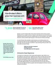 Preview of the Brodeur’s Bistro Case Study