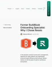 Preview of the BuildBook Case Study