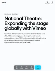 Preview of the National Theatre Case Study