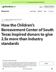 Preview of the Children’s Bereavement Center of South Texas Case Study