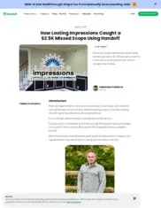Preview of the Lasting Impressions Case Study