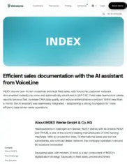 Preview of the INDEX Case Study