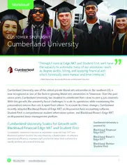 Preview of the Cumberland University Case Study
