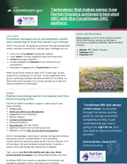 Preview of the Horton Housing Association Case Study