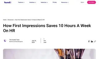 Preview of the First Impressions Case Study