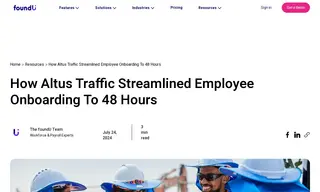 Preview of the Altus Traffic Management Case Study