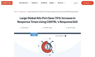 Preview of the Alternative Investment Firm Case Study