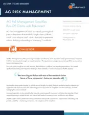 Preview of the AG Risk Management Case Study