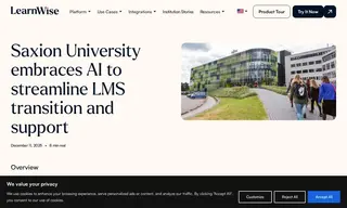 Preview of the Saxion University of Applied Sciences Case Study