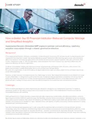 Preview of the Leading Global Financial Institution Case Study