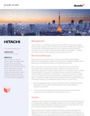 Preview of the Hitachi Case Study